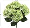 Green Hydrangea Flower Bush - 7 Bloom Heads, Lifelike Silk Flowers, Perfect for Bouquets, Centerpieces & Home Décor - Spring & Wedding Accents, Floral Home by Artificial Flowers